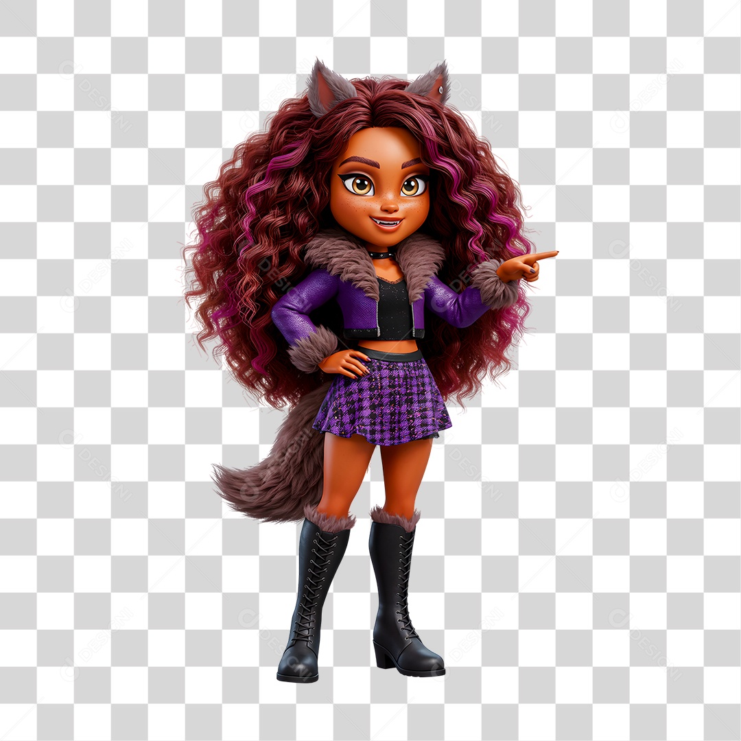 Personagem 3D de Halloween PNG Transparente