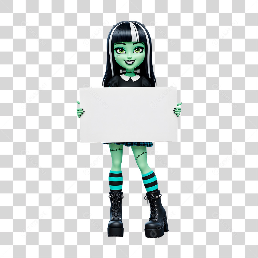 Personagem 3D de Halloween PNG Transparente