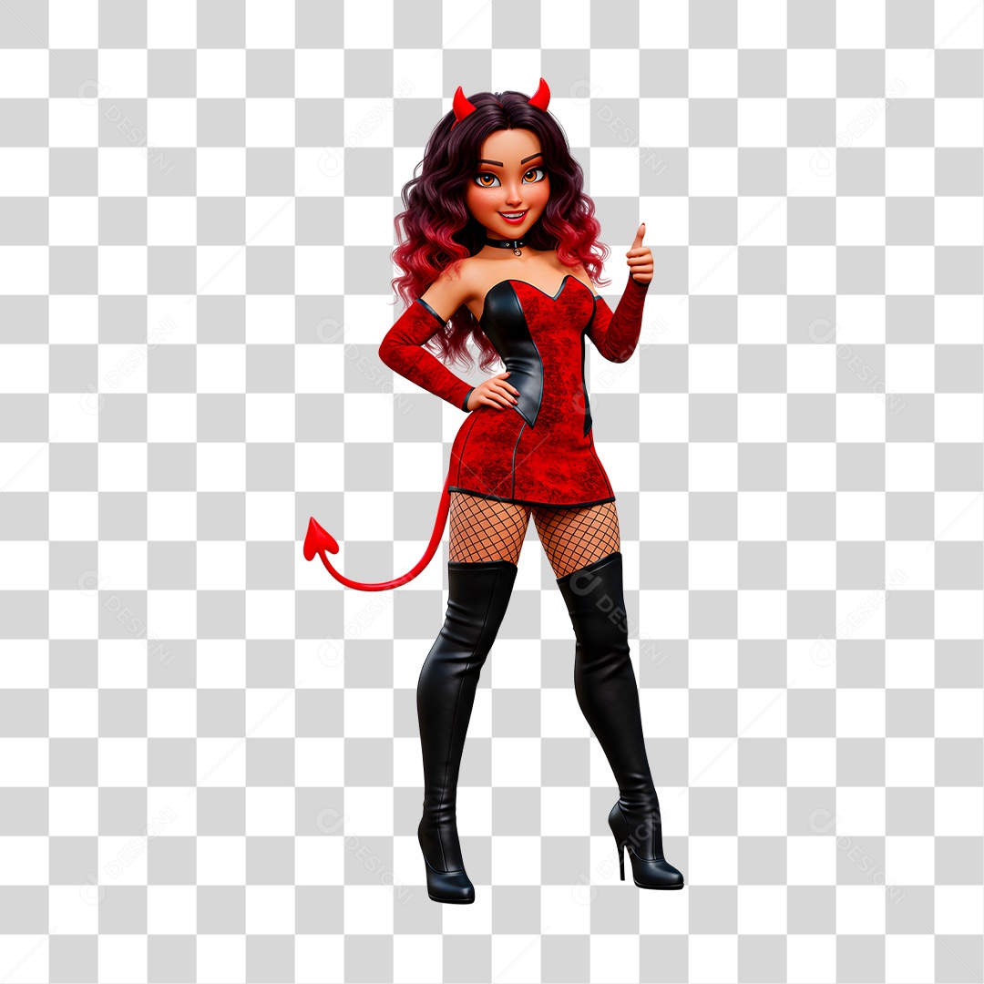 Personagem 3D de Halloween PNG Transparente