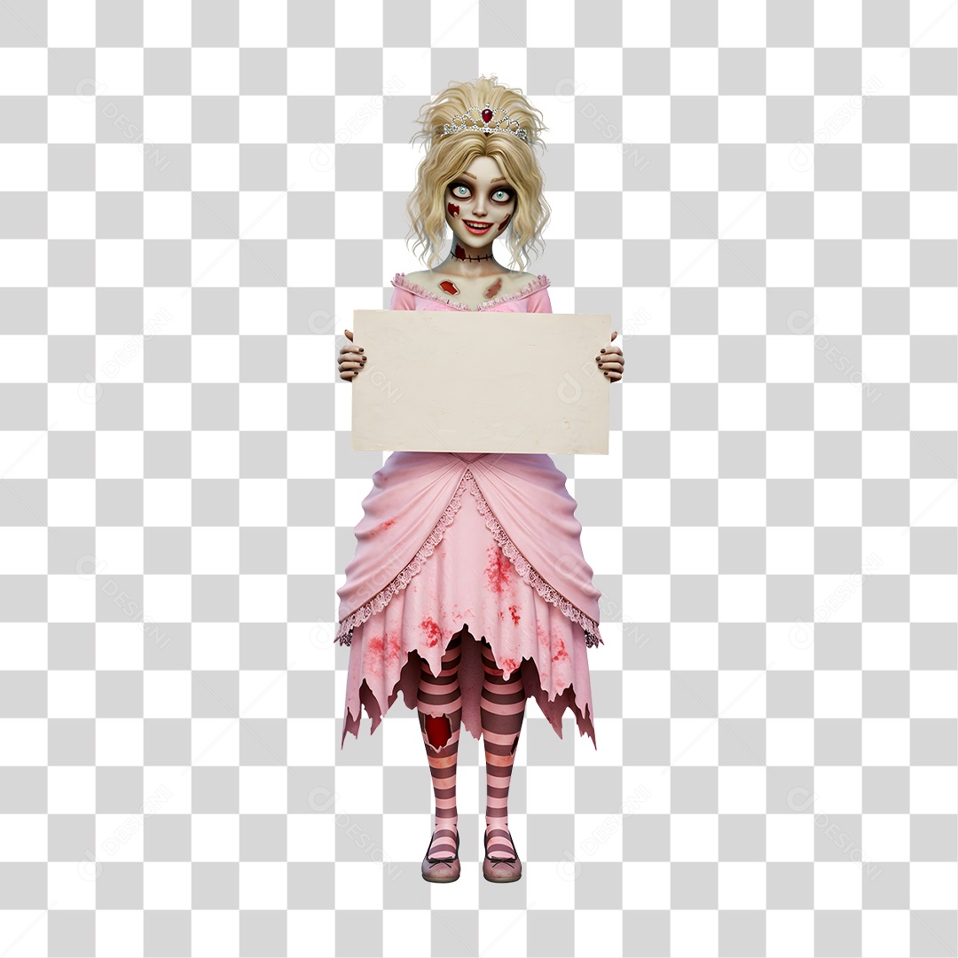 Personagem 3D de Halloween PNG Transparente