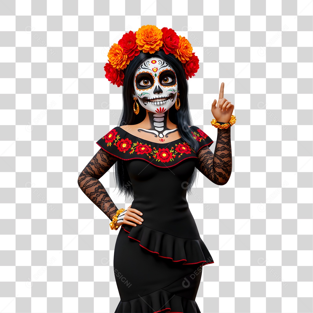 Personagem 3D de Halloween PNG Transparente