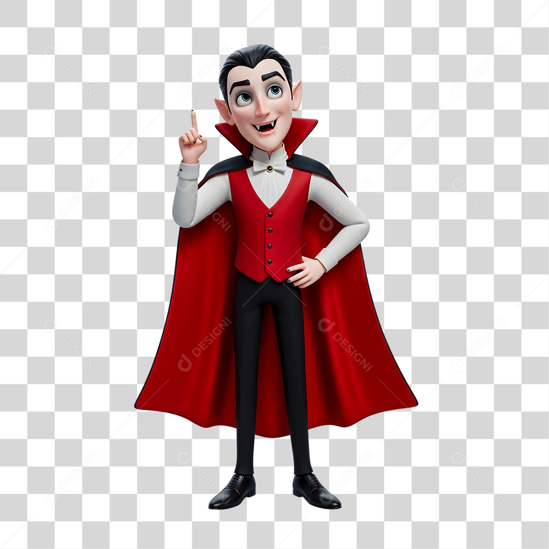 Personagem 3D de Halloween PNG Transparente