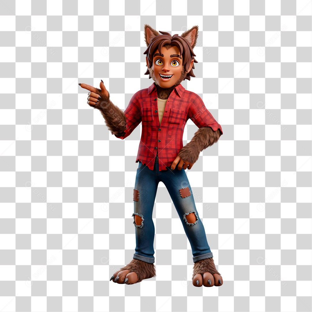 Personagem 3D de Halloween PNG Transparente