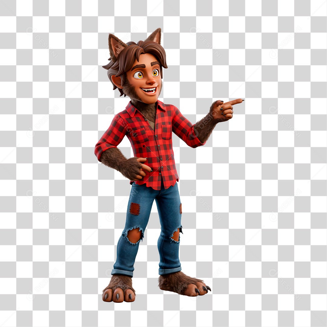 Personagem 3D de Halloween PNG Transparente