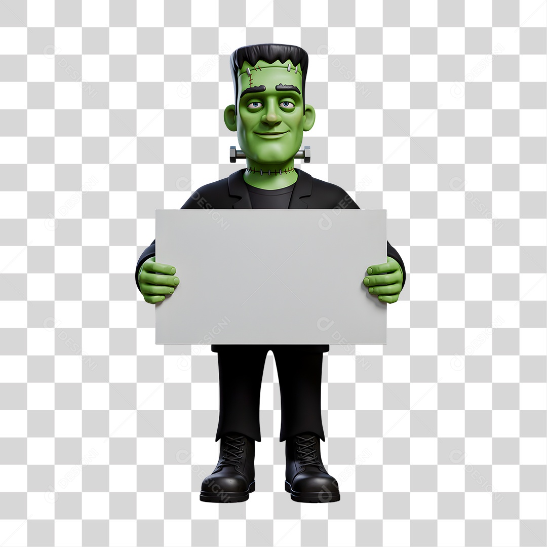 Personagem 3D de Halloween PNG Transparente