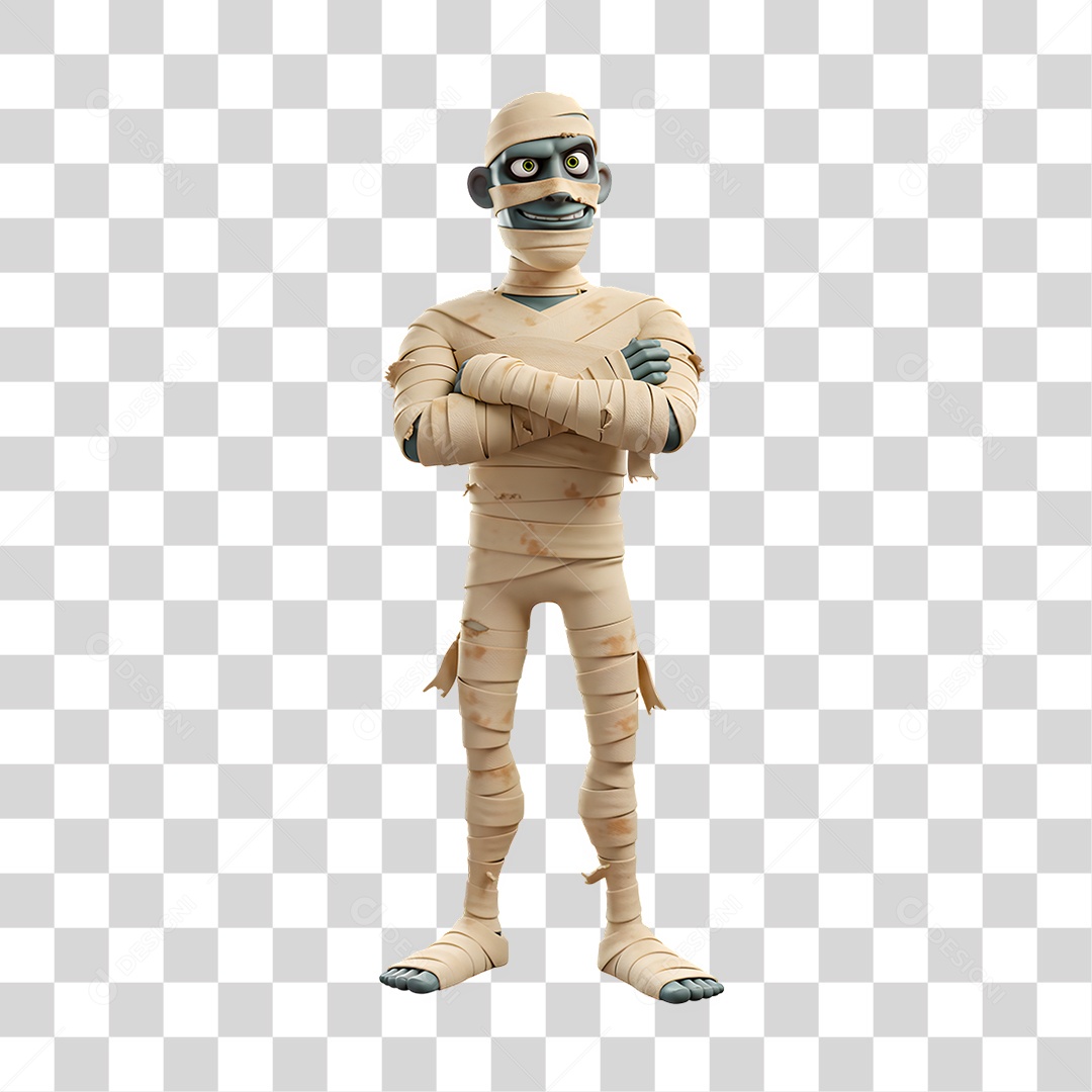 Personagem 3D de Halloween PNG Transparente