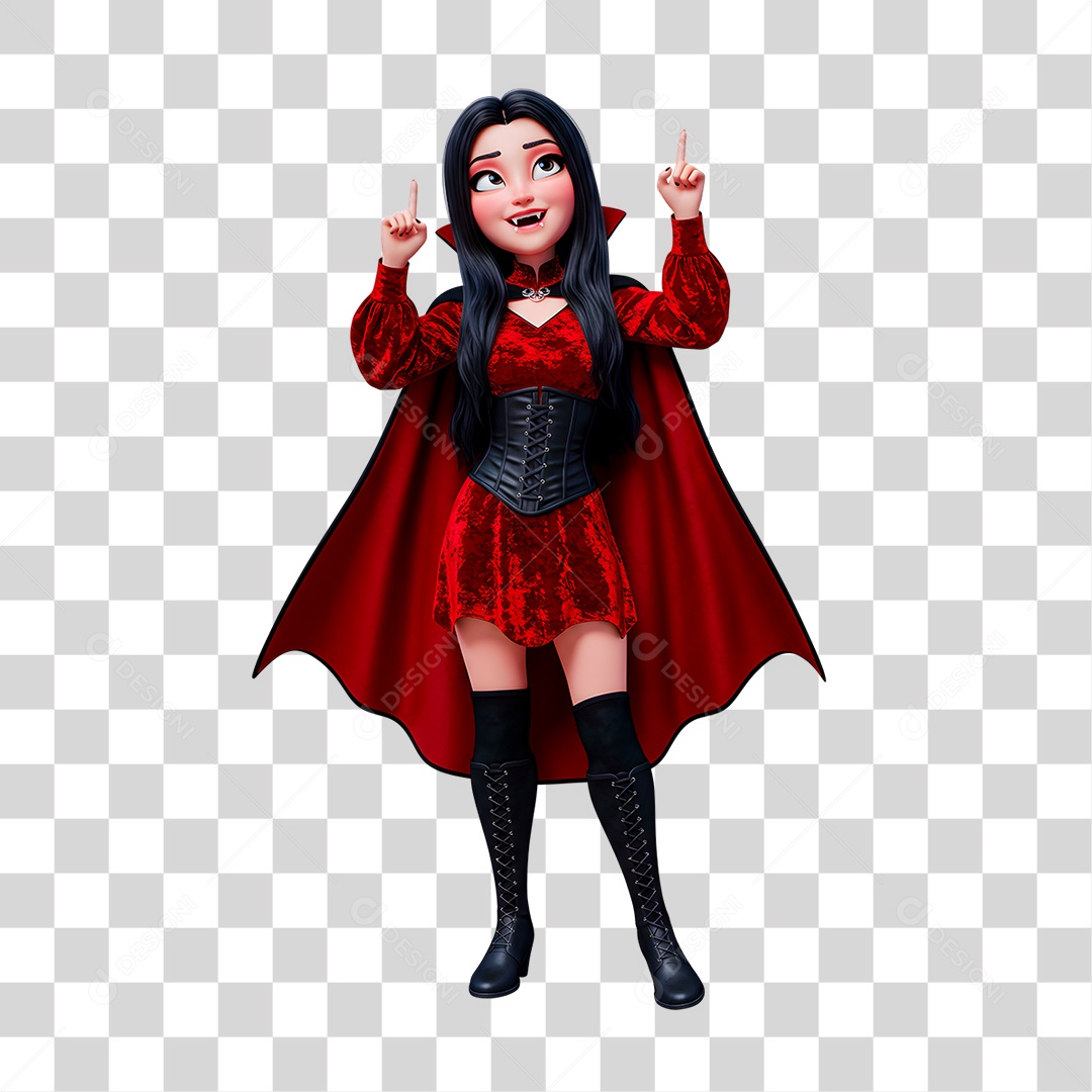 Personagem 3D de Halloween PNG Transparente