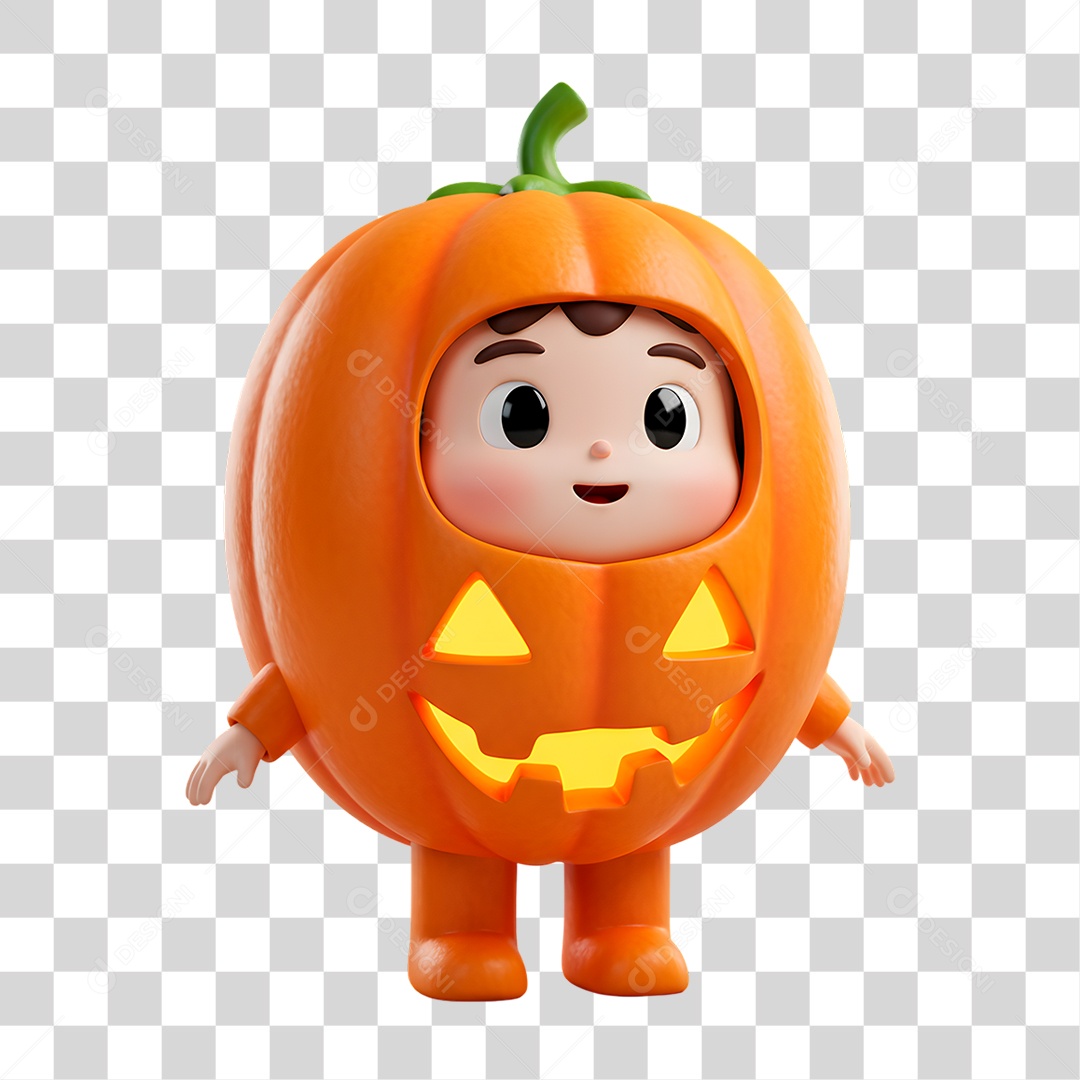 Personagem 3D de Halloween PNG Transparente