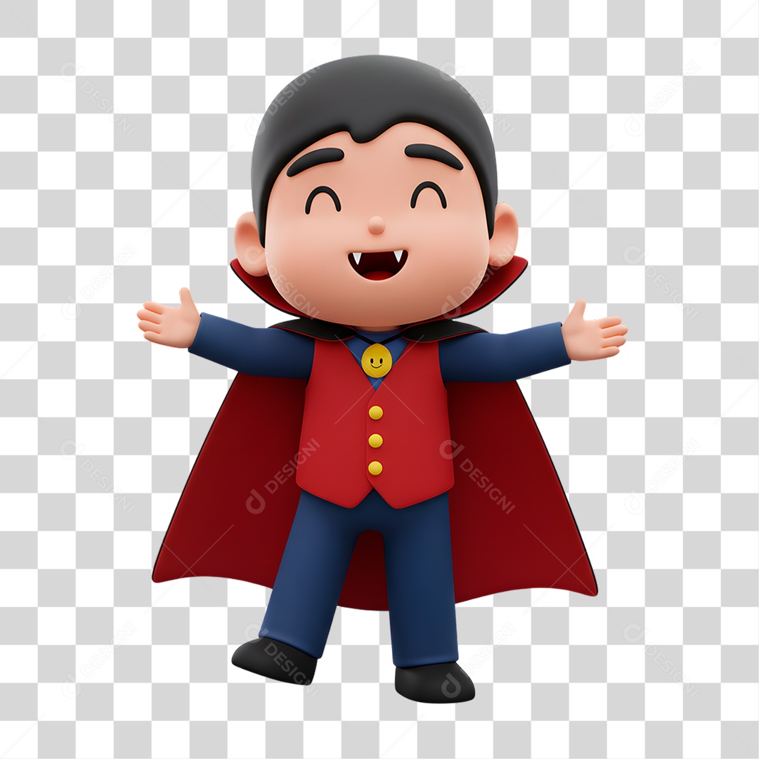 Personagem 3D de Halloween PNG Transparente