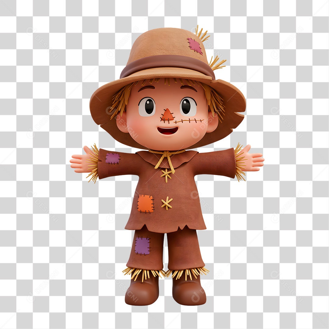 Personagem 3D de Halloween PNG Transparente