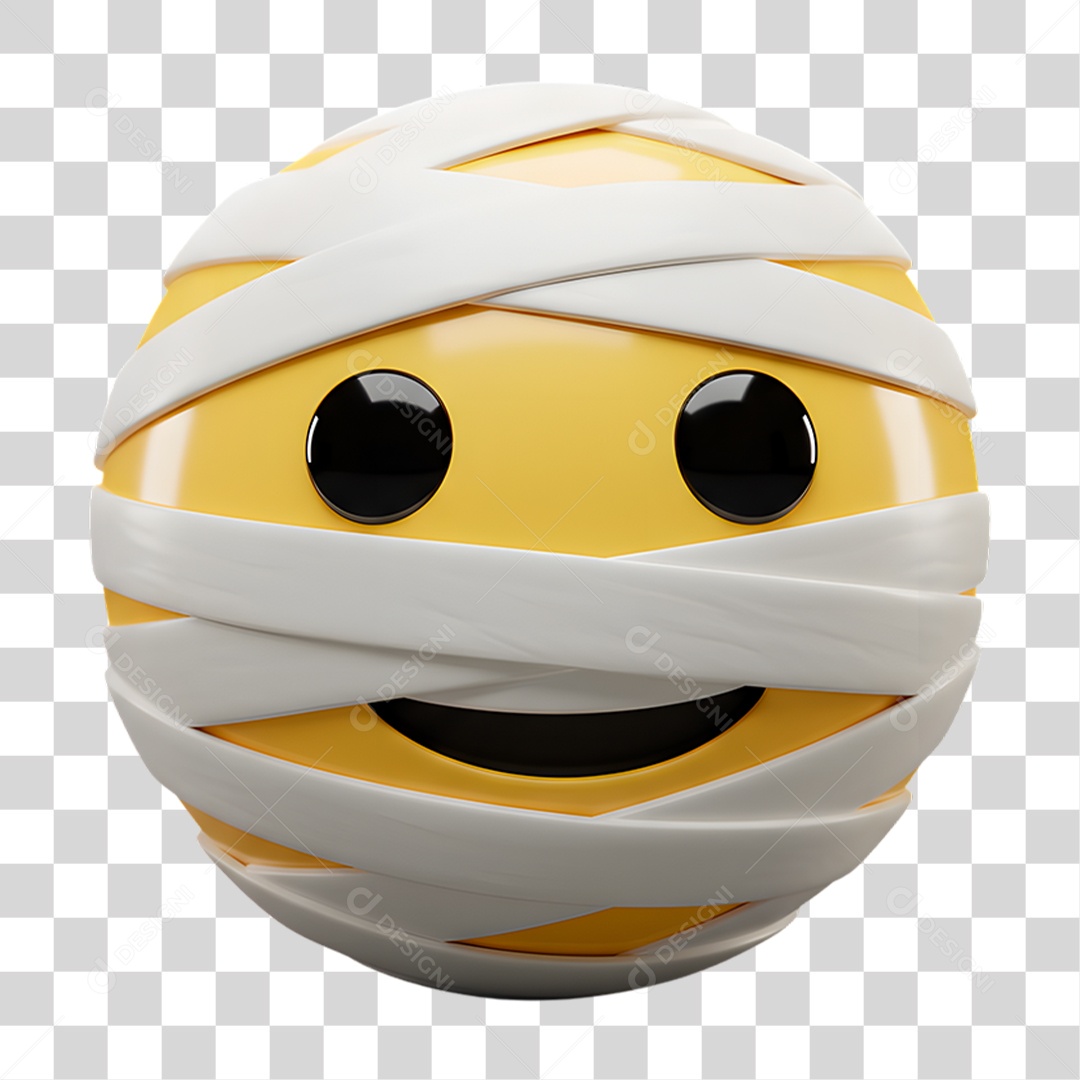 Emoji de Múmia PNG Transparente