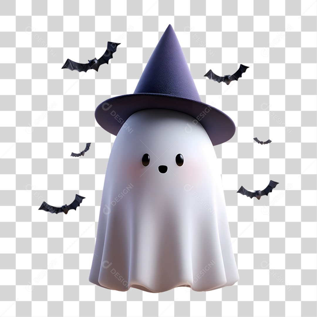 Decoração Fantasma de Halloween PNG Transparente