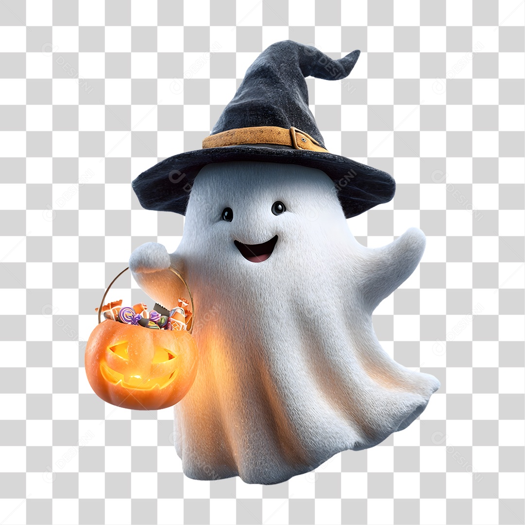 Decoração Fantasma de Halloween PNG Transparente