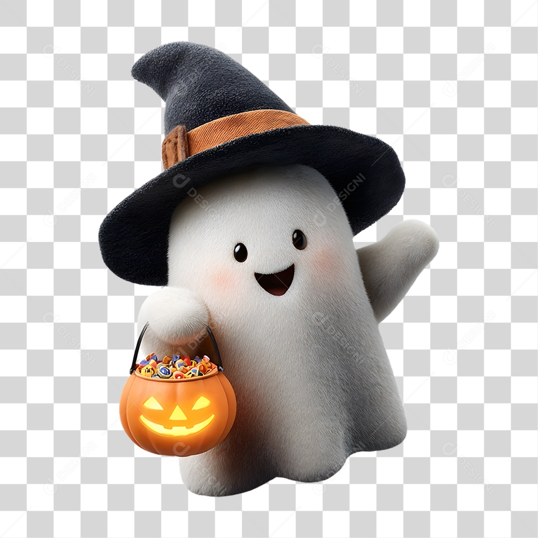 Decoração Fantasma de Halloween PNG Transparente