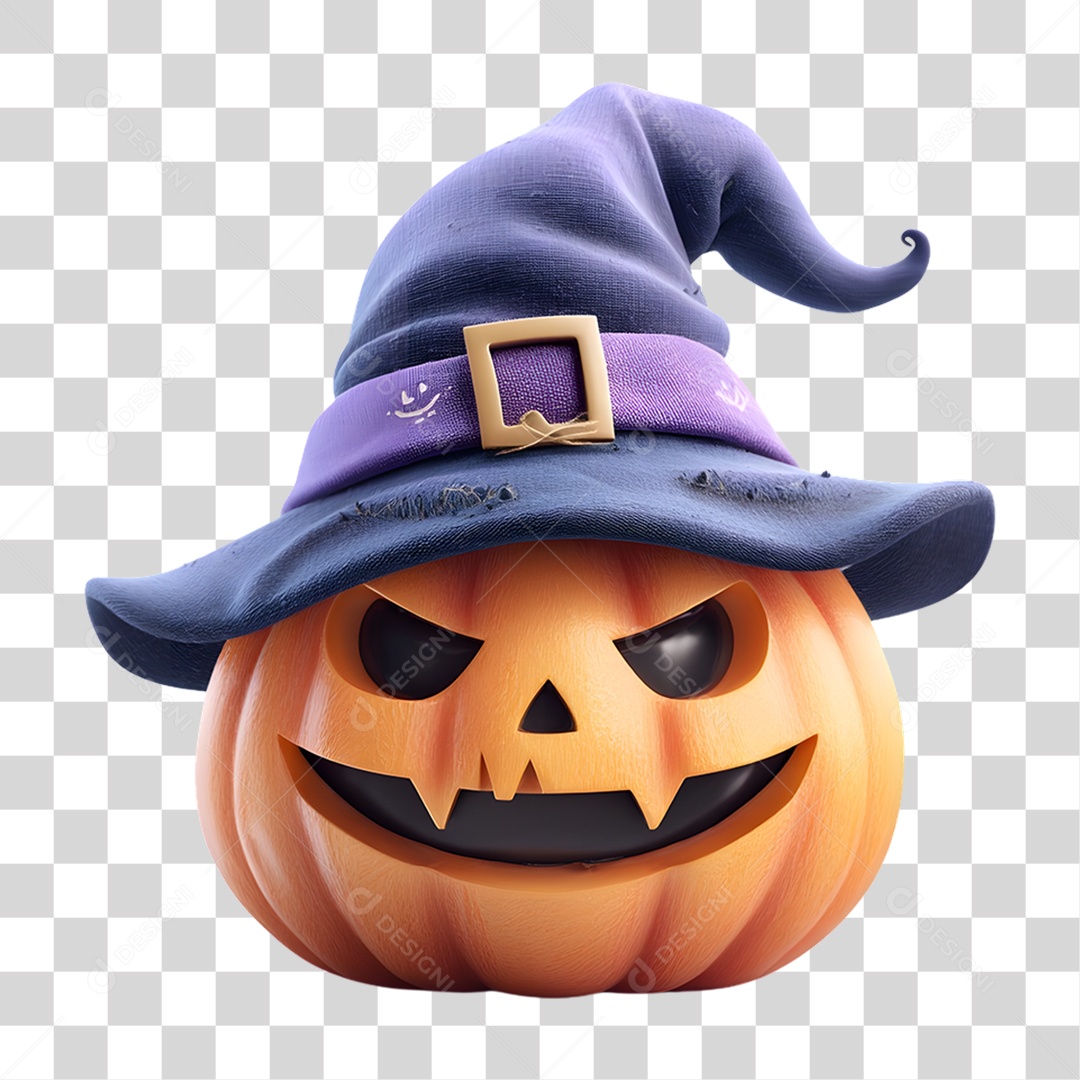 Abóbora de Halloween PNG Transparente