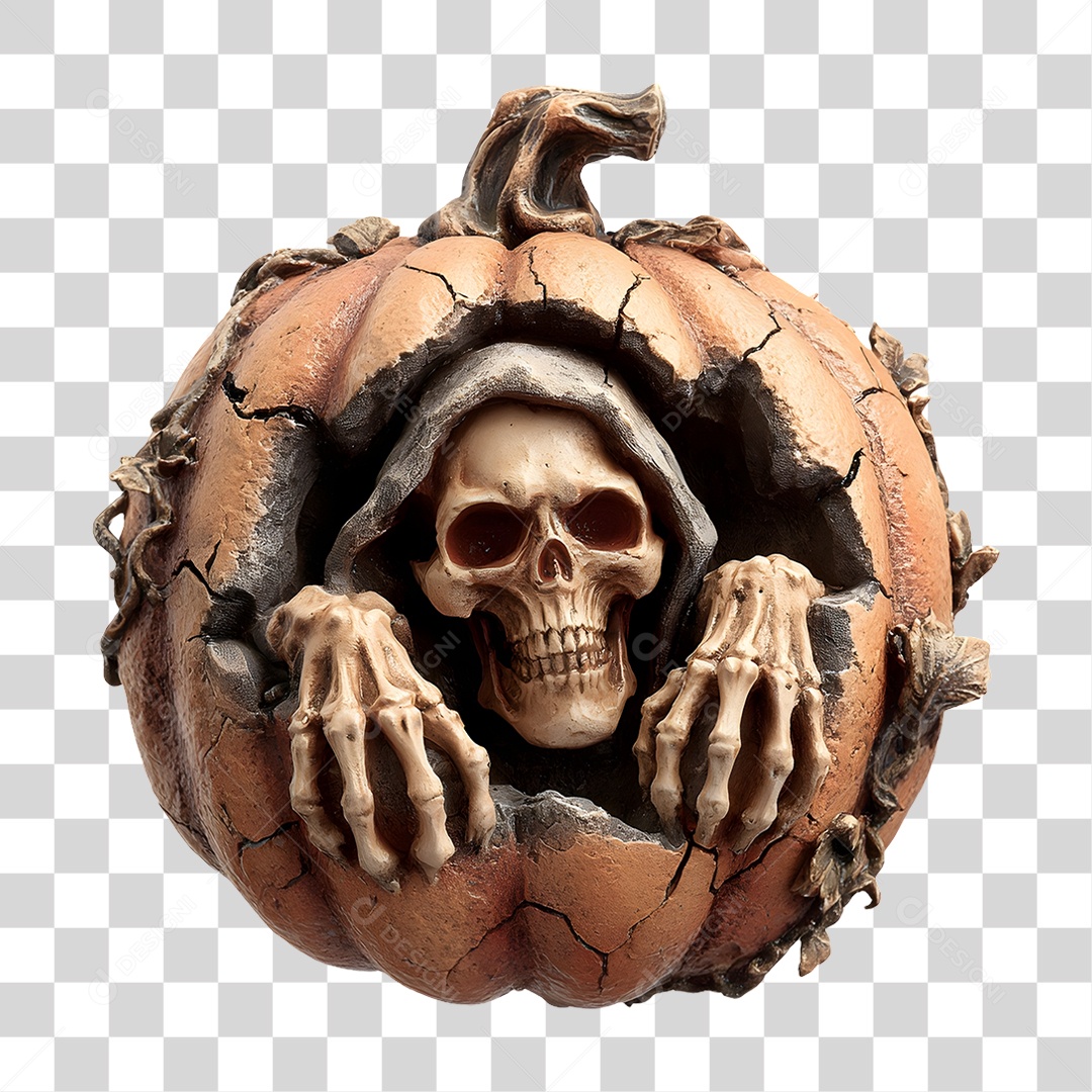 Abóbora de Halloween PNG Transparente