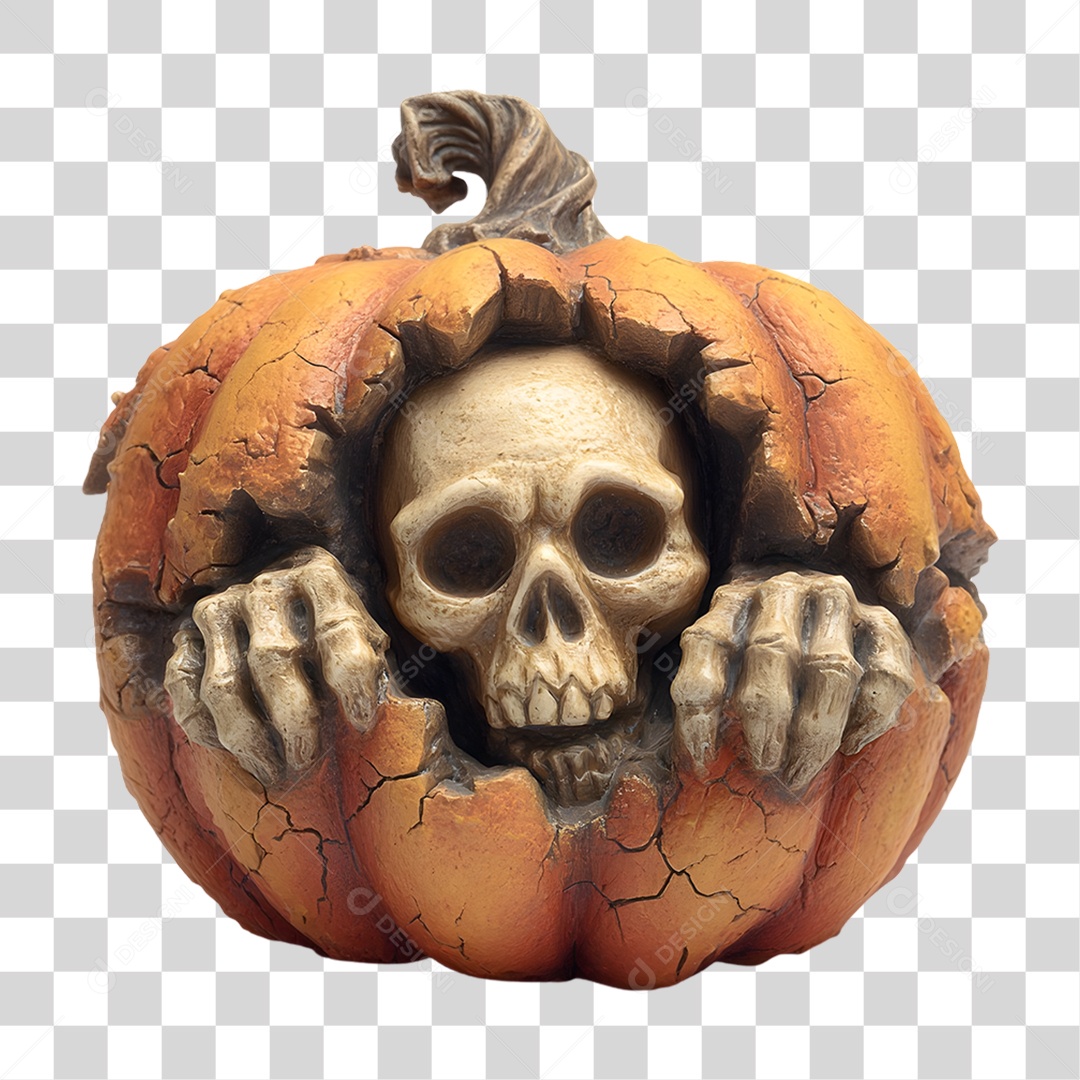 Abóbora de Halloween PNG Transparente