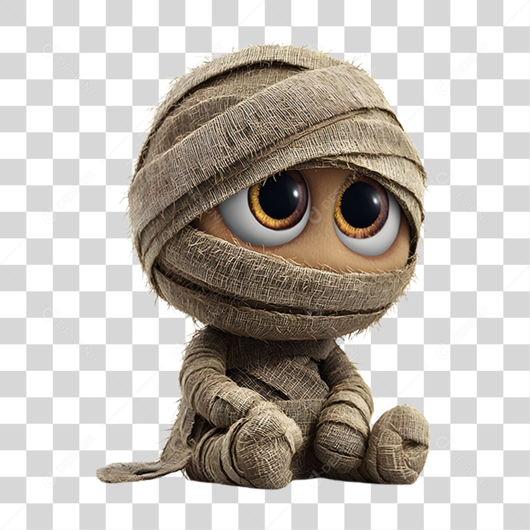 Múmia de Halloween PNG Transparente