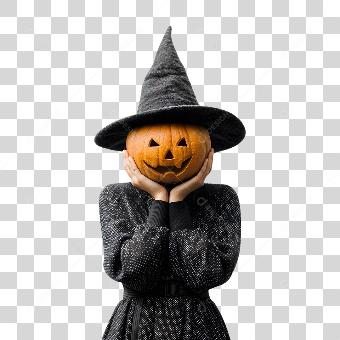 Pessoa com Fantasia de Halloween PNG Transparente