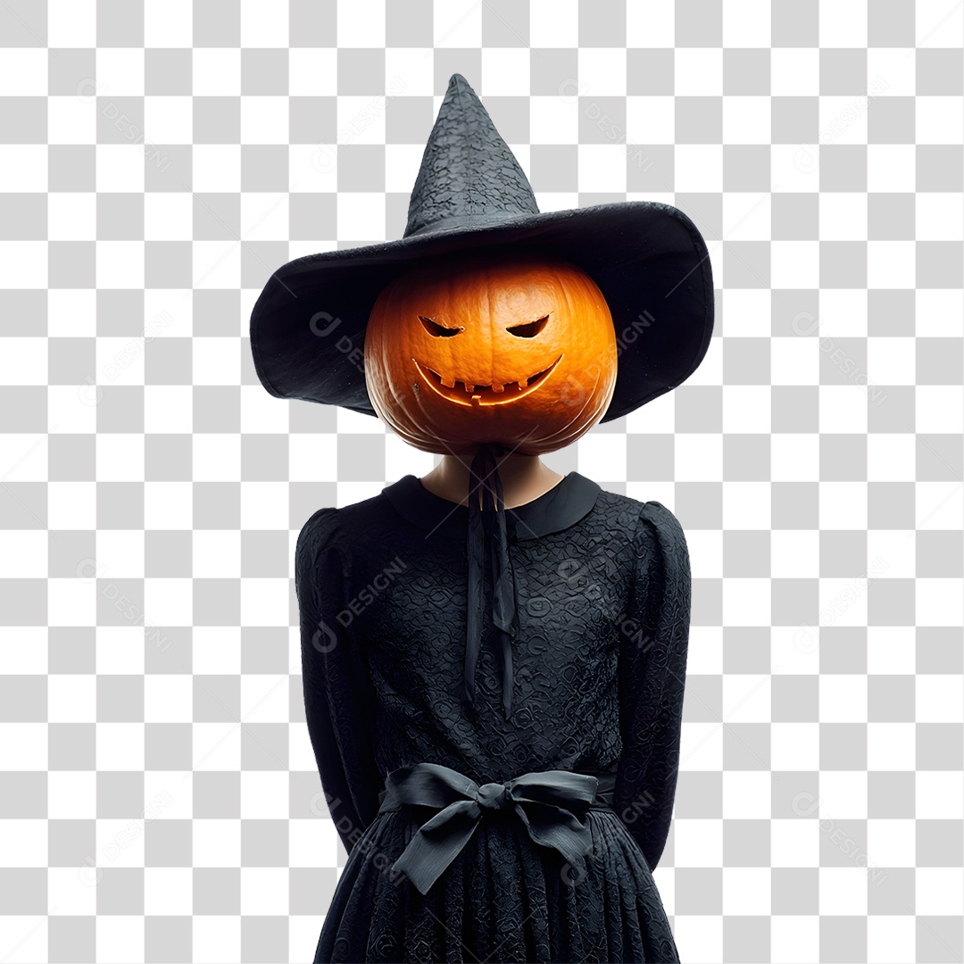 Pessoa com Fantasia de Halloween PNG Transparente