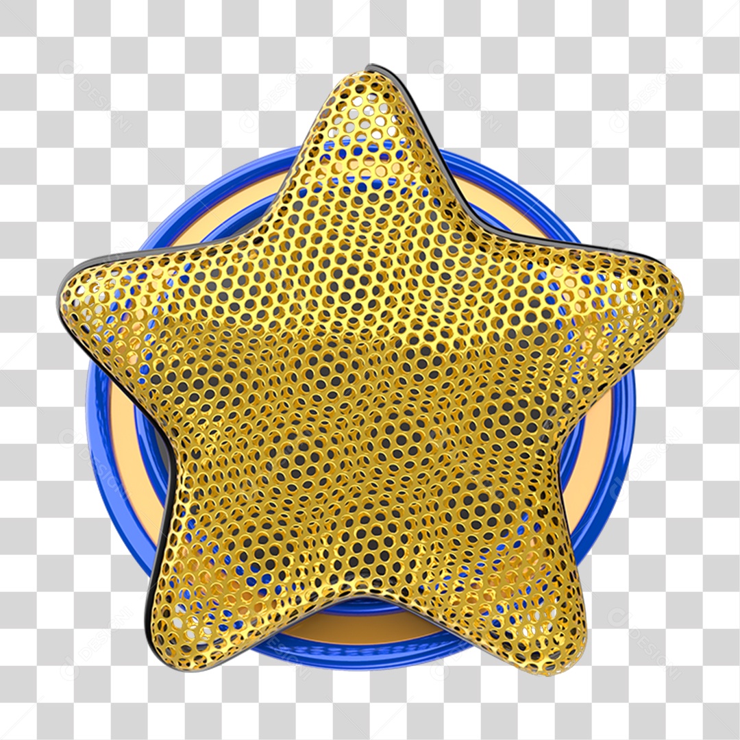 Placa Estrela Escudo PNG Transparente