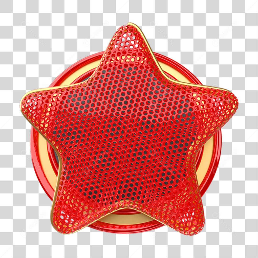 Placa Estrela Escudo PNG Transparente