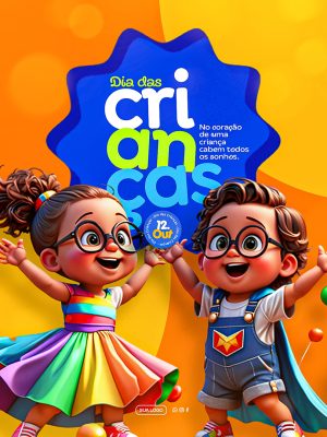 Feliz Dia das Crianças 12 de Outubro Social Media PSD Editável