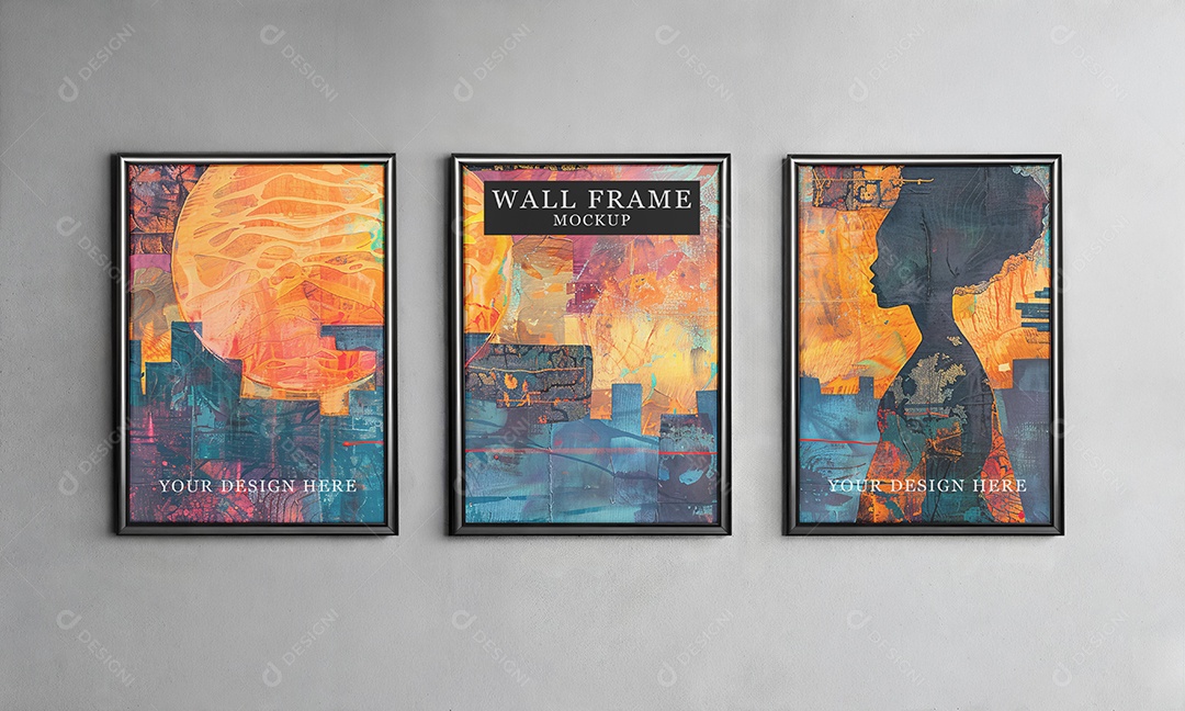 Mockup Galeria de Artes PSD Editável