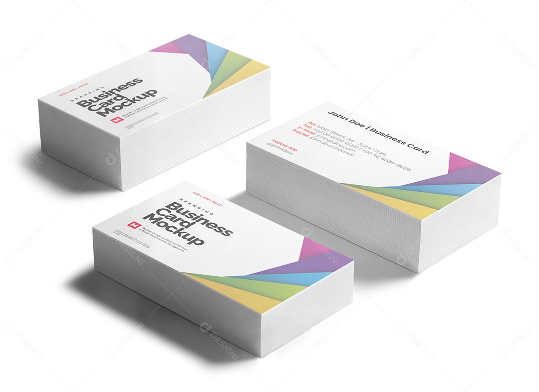 Mockup Cartão de Visita PSD Editável