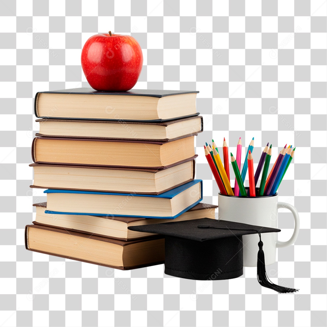 Pilha de Livros PNG Transparente