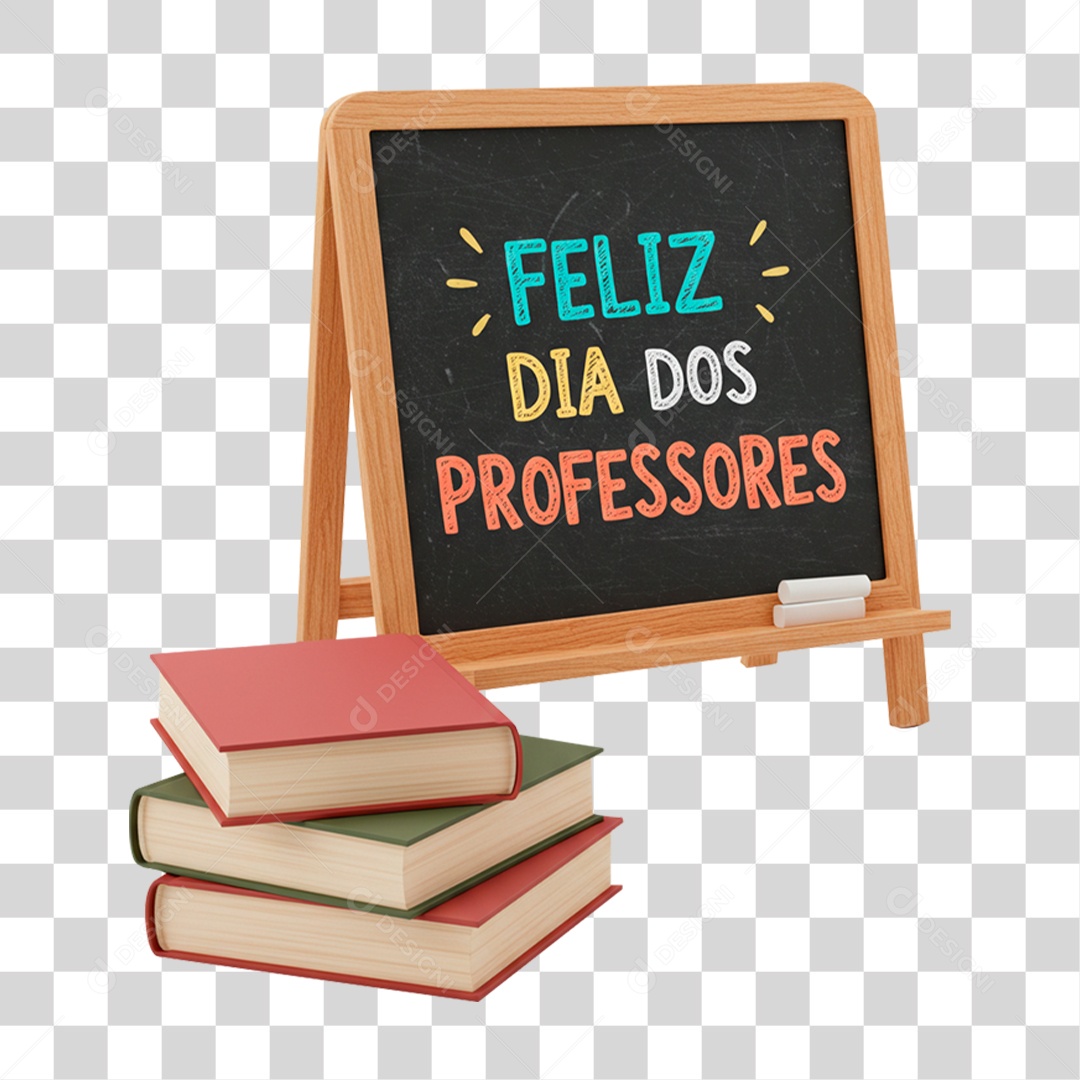 Quadro e Livros PNG Transparente