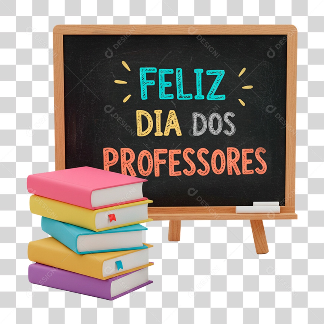 Quadro e Livros PNG Transparente