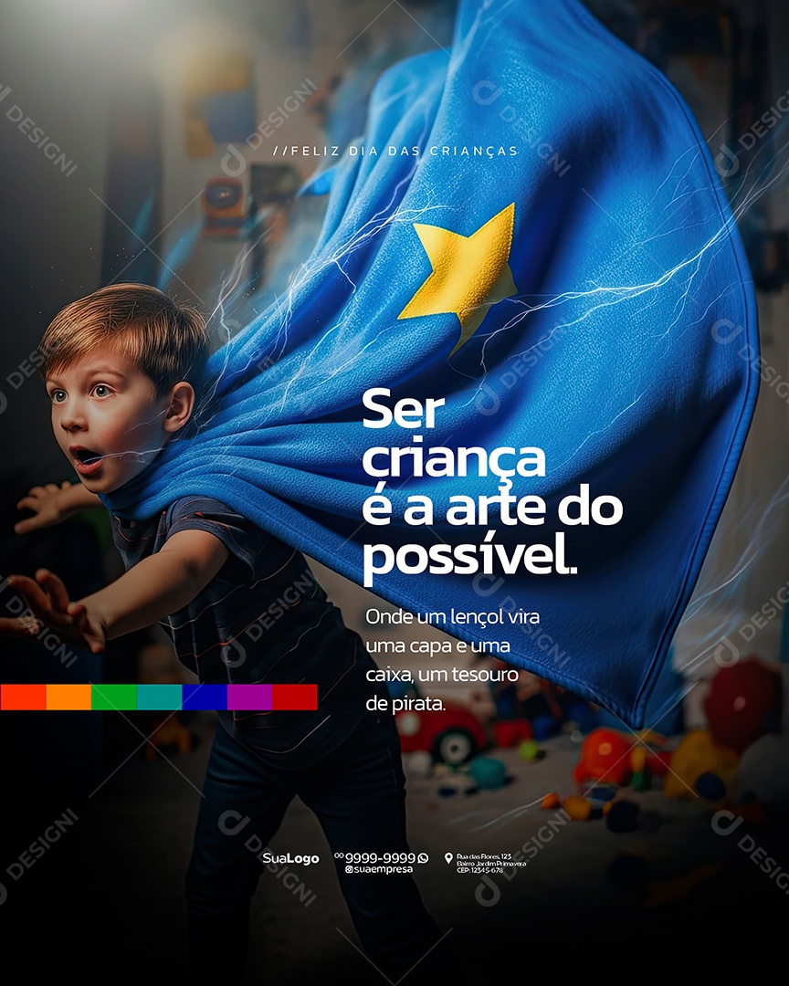 Dia das Crianças 12 de Outubro Social Media PSD Editável