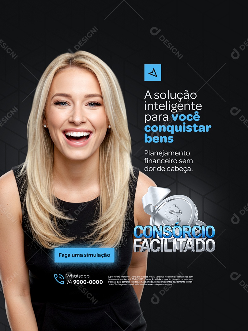 Consorcio Facilitado A Solução Inteligente Social Media PSD Editável