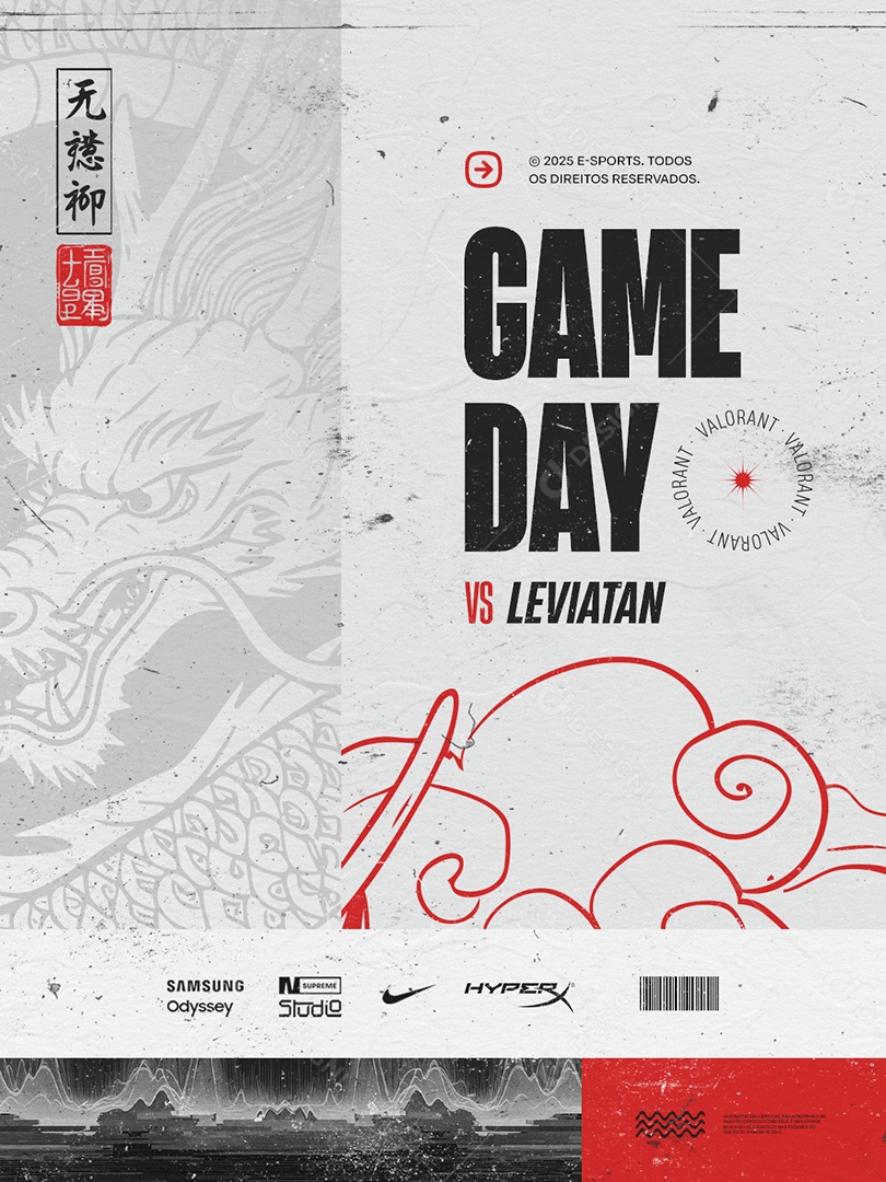 Esports Game day Social Media PSD Editável