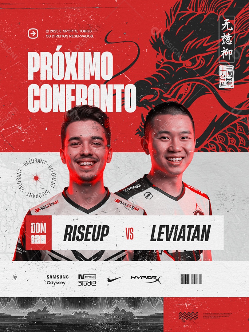 Esports Próximo Confronto Social Media PSD Editável