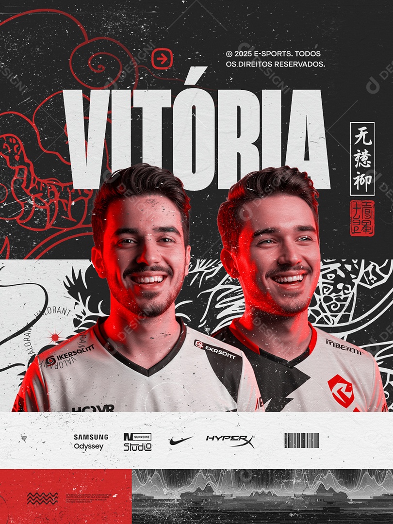 Esports Vitória Social Media PSD Editável