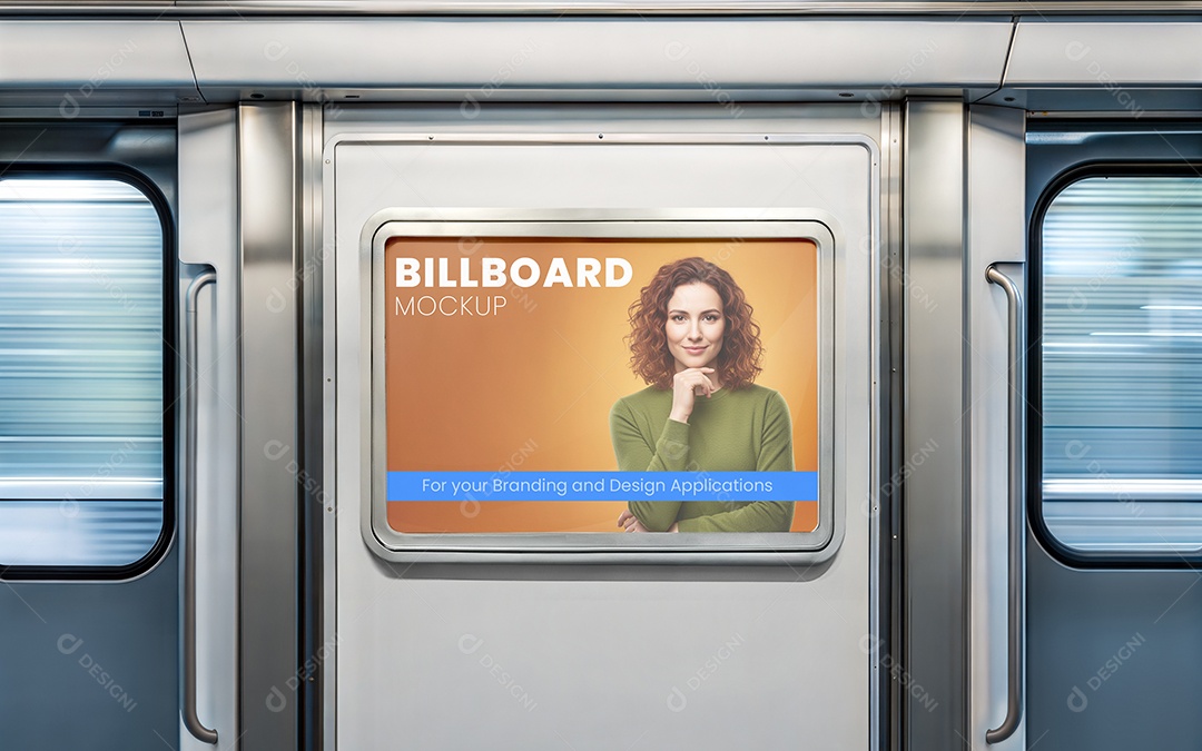 Mockup Poster Publicitário PSD Editável