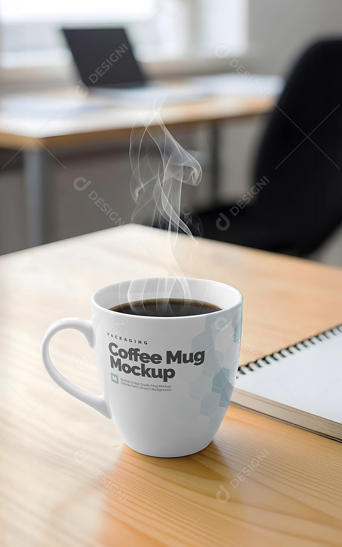 Mockup Xicara de Café PSD