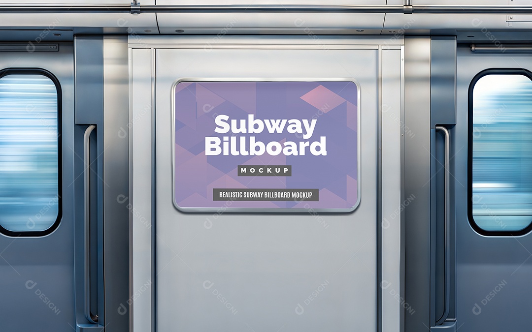 Mockup Poster Publicitário PSD Editável