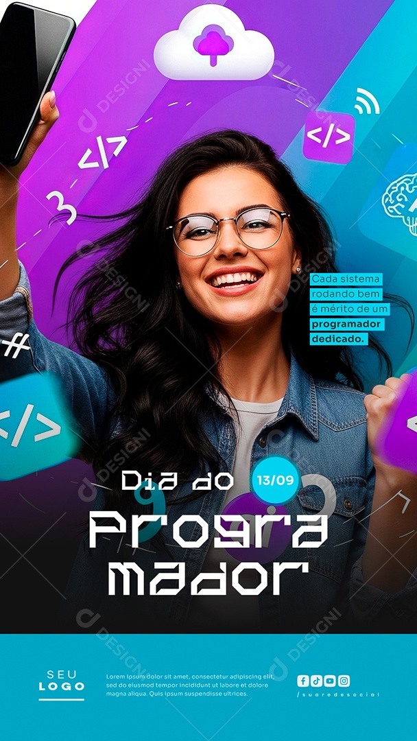 Story Dia do Programador 13 de Setembro Social Media PSD Editável