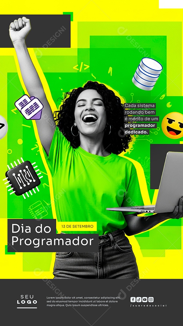 Story Dia do Programador 13 de Setembro Social Media PSD Editável