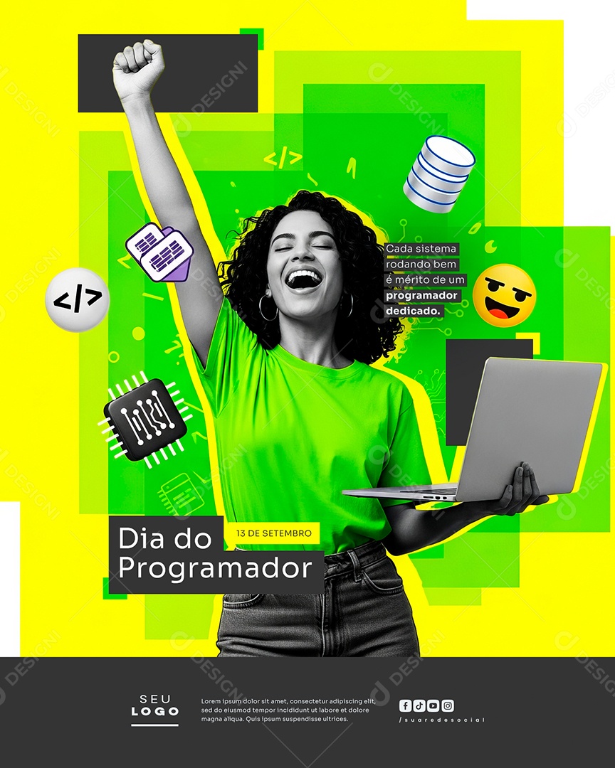 Dia do Programador 13 de Setembro Social Media PSD Editável