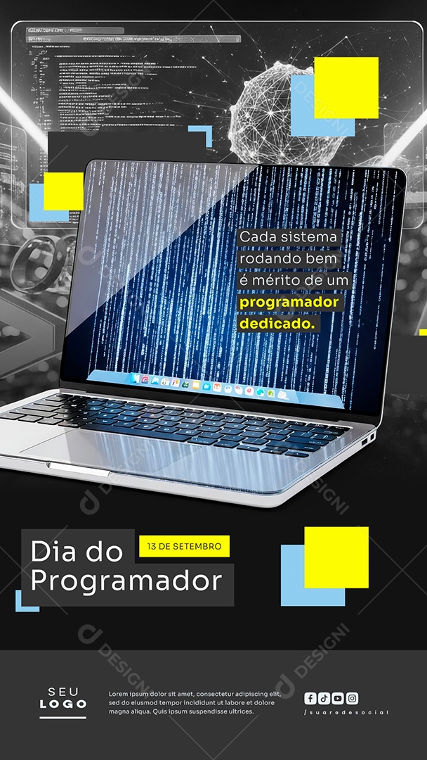 Story Dia do Programador 13 de Setembro Social Media PSD Editável