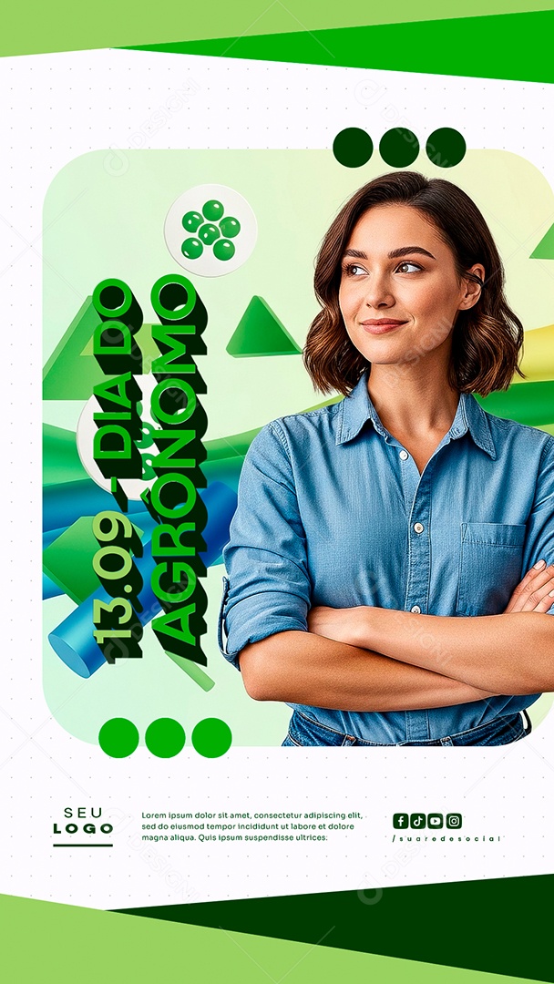 Story Dia do Agrônomo 13 de Setembro Social Media PSD Editável