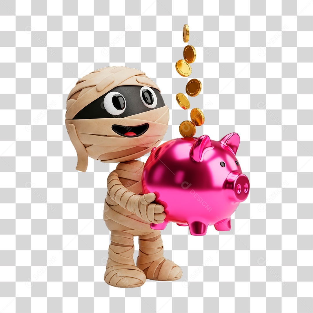 Personagem de Halloween Múmia PNG Transparente