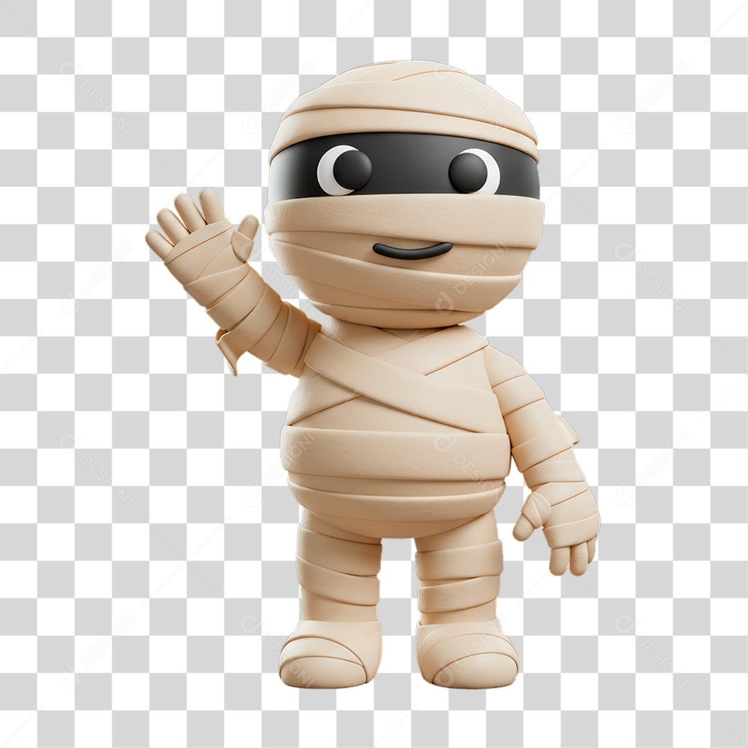 Personagem de Halloween Múmia PNG Transparente