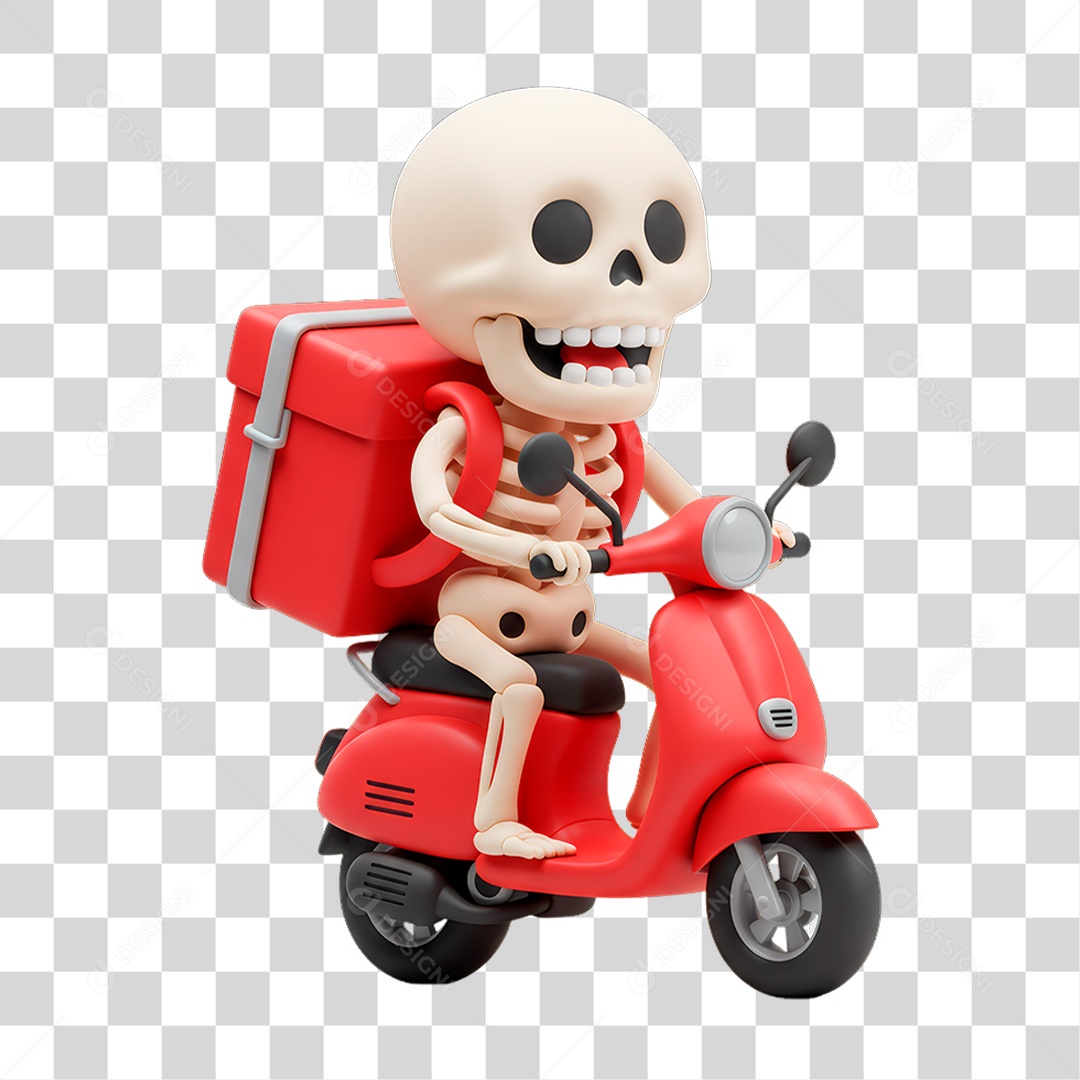 Personagem de Halloween Esqueleto PNG Transparente