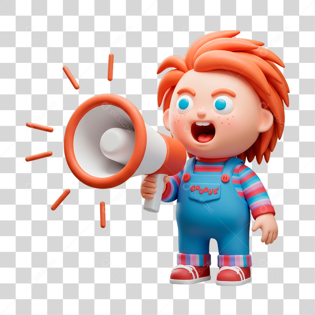 Personagem de Halloween Chucky PNG Transparente