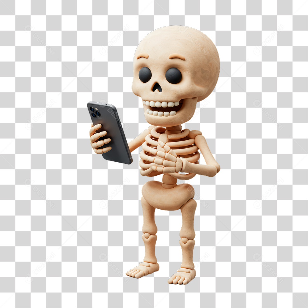 Personagem de Halloween Esqueleto PNG Transparente